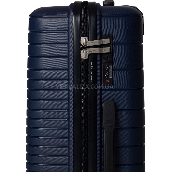 Валіза ручна поклажа S поліпропілен синя 55х38х20см/36л/2.7кг/Madisson, фото 8