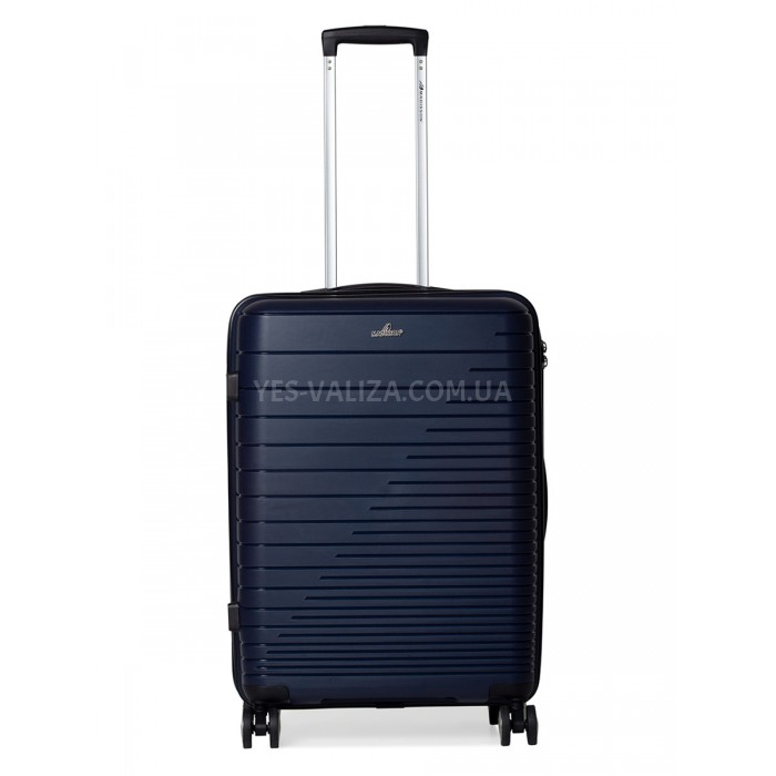 Валіза середня M поліпропілен синя 65х44х27см/69л/3.8кг/Madisson 33703, фото 2
