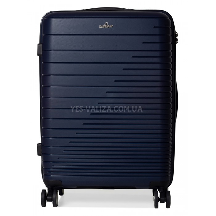 Валіза середня M поліпропілен синя 65х44х27см/69л/3.8кг/Madisson 33703, фото 4