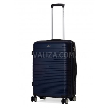 Валіза середня M поліпропілен синя 65х44х27см/69л/3.8кг/Madisson 33703