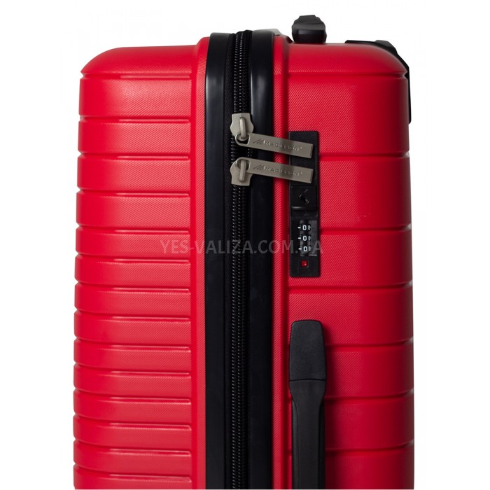 Валіза середня M поліпропілен червона 65х44х27/69л/3.8кг/Madison 33703, фото 8