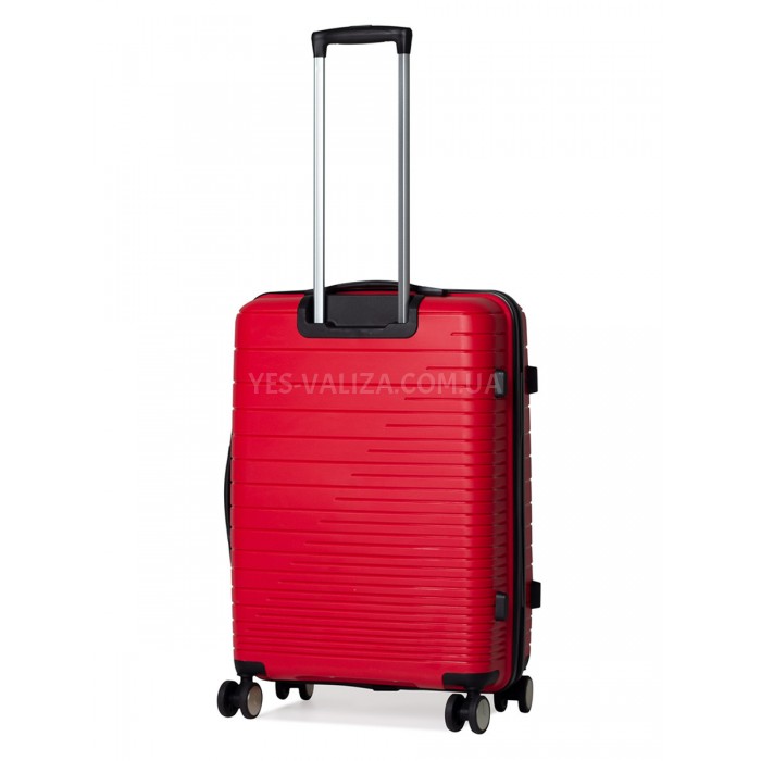 Валіза середня M поліпропілен червона 65х44х27/69л/3.8кг/Madison 33703, фото 3