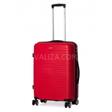 Валіза середня M поліпропілен червона 65х44х27/69л/3.8кг/Madison 33703