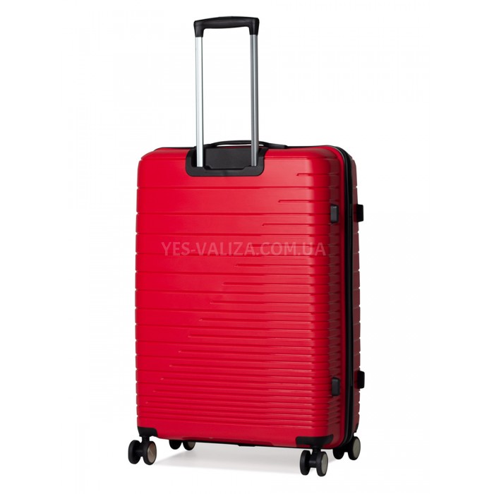 Чемодан большой L полипропилен красный 75х50х30/101л/4.6кгMadison33703, фото 3