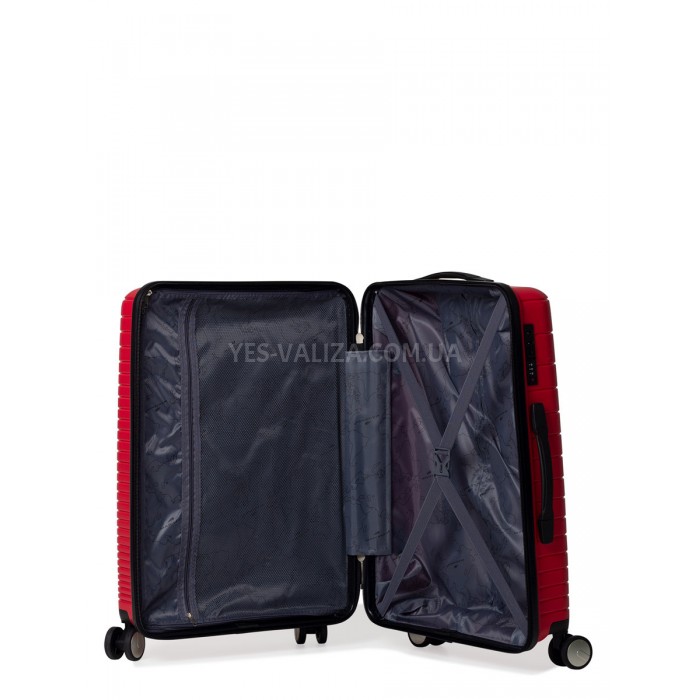 Валіза велика L поліпропілен червона 75х50х30/101л/4.6кг/Madison 33703, фото 10