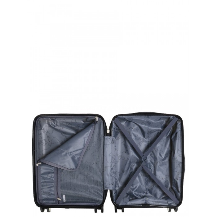 Валіза ручна поклажа S поліпропілен біла 55х38х20см/36л/2.7кг/Madisson, фото 10