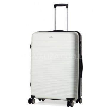 Чемодан большой L полипропилен белый 75х50х30/101л/4.6кг/Madison 33703