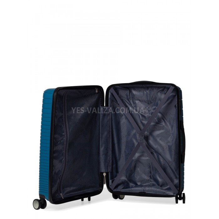 Валіза ручна поклажа S поліпропілен бірюза 55х38х20/36л/2.7кг/Madisson, фото 10