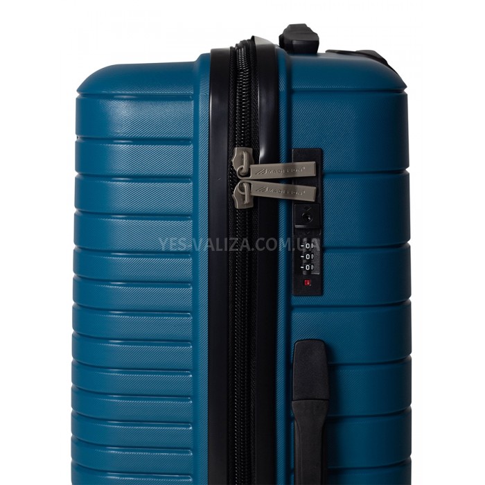 Валіза ручна поклажа S поліпропілен бірюза 55х38х20/36л/2.7кг/Madisson, фото 8