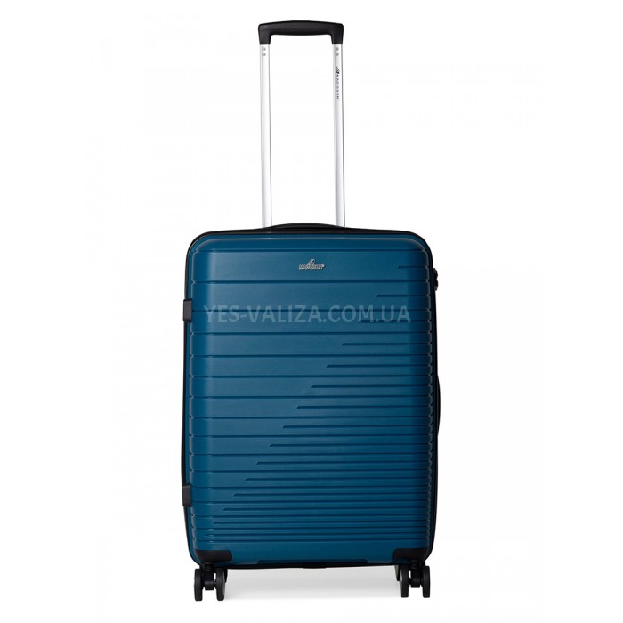 Валіза середня M поліпропілен бірюза 65х44х27/69л/3.8кг/Madisson 33703, фото 2