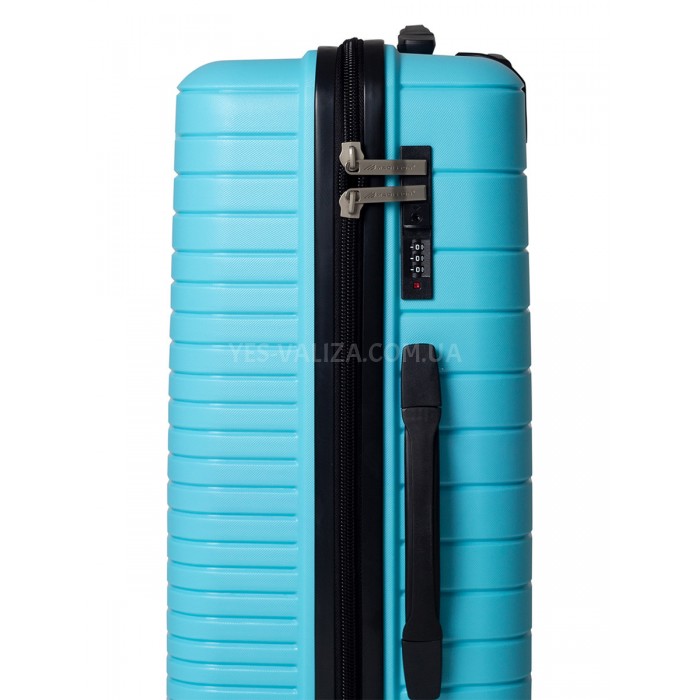 Чемодан ручная кладь S полипропилен голубой 55х38х20/36л/2.7кгMadisson, фото 9