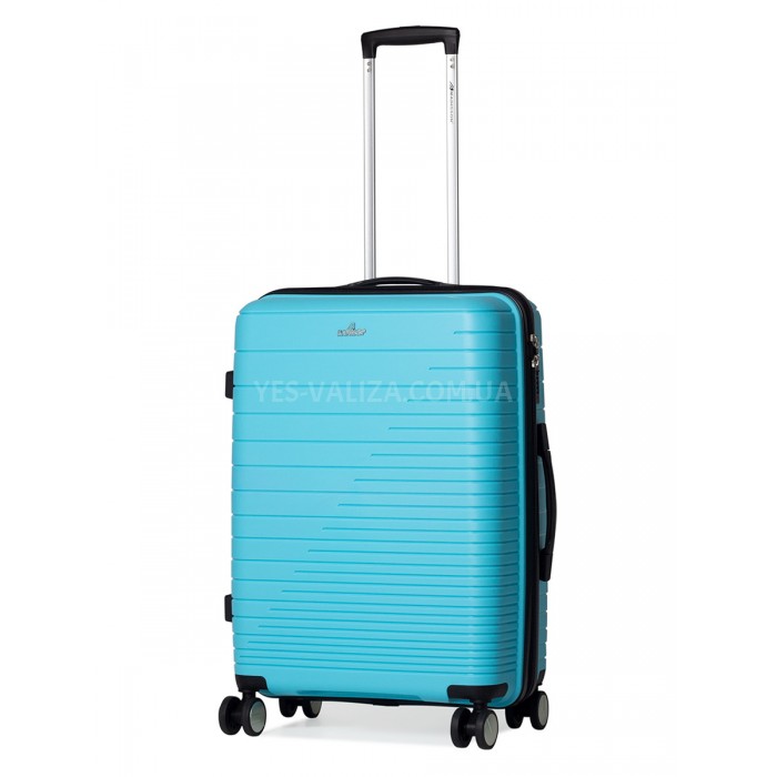 Чемодан средний M полипропилен голубой 65х44х27/69л/3.8кг/Madison33703, фото 1