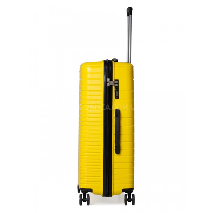 Чемодан большой L полипропилен жёлтый 75х50х30/101л/4.6кгMadisson33703, фото 4