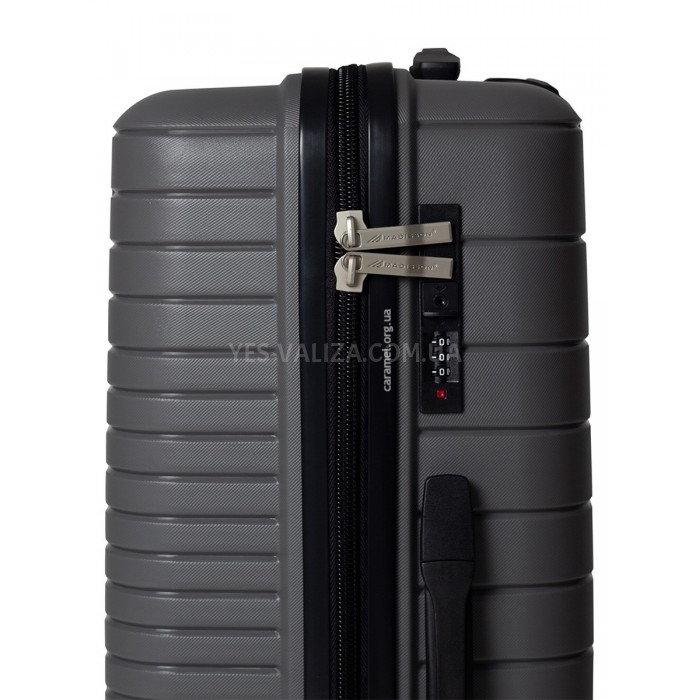 Валіза ручна поклажа S поліпропілен сіра 55х38х20см/36л/2.7кг/Madisson, фото 8