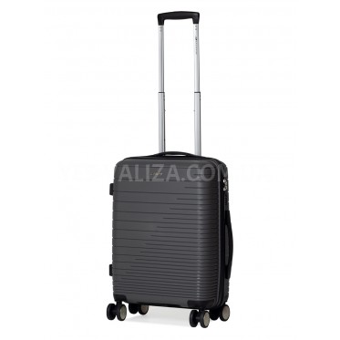 Валіза ручна поклажа S поліпропілен сіра 55х38х20см/36л/2.7кг/Madisson