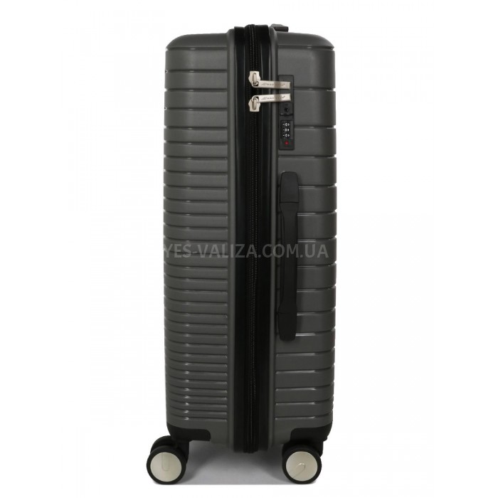 Валіза середня M поліпропілен сіра 65х44х27см/69л/3.8кг/Madisson 33703, фото 5