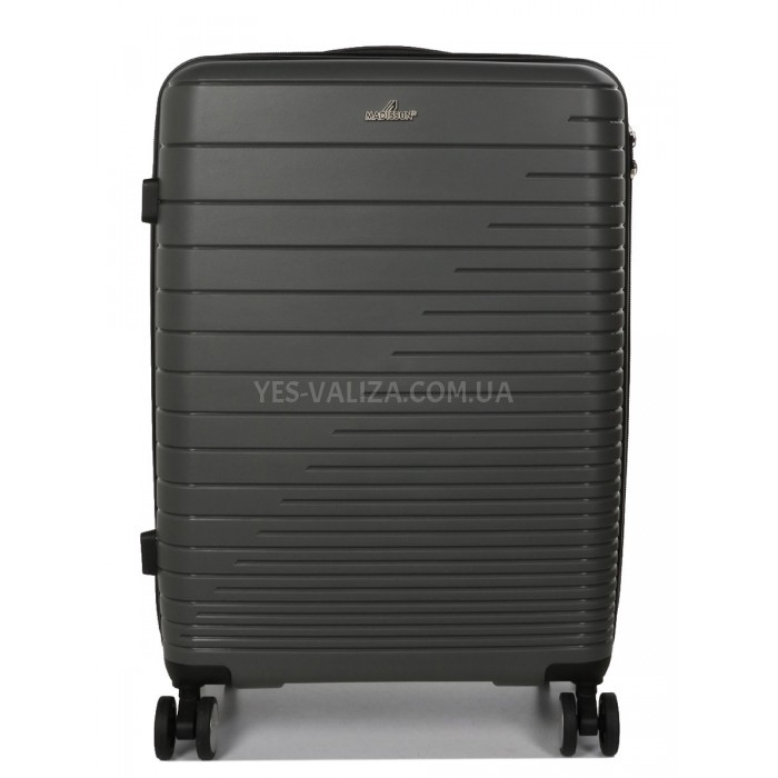 Валіза середня M поліпропілен сіра 65х44х27см/69л/3.8кг/Madisson 33703, фото 3