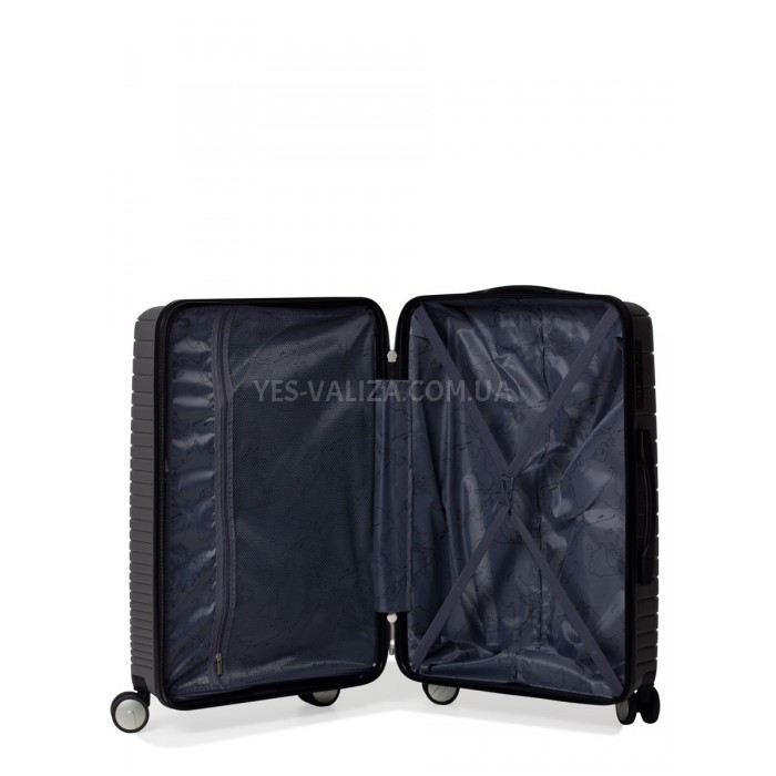 Чемодан большой L полипропилен серый 75х50х30/101л/4.6кг/Madison 33703, фото 10