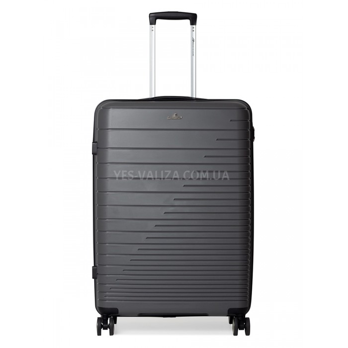 Чемодан большой L полипропилен серый 75х50х30/101л/4.6кг/Madison 33703, фото 2