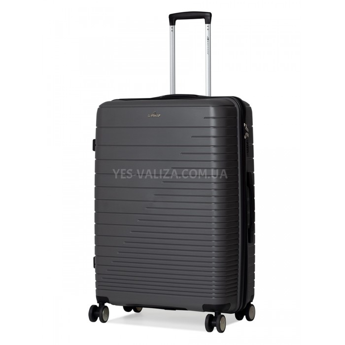 Чемодан большой L полипропилен серый 75х50х30/101л/4.6кг/Madison 33703, фото 1