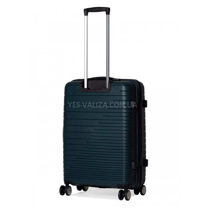 Чемодан средний M полипропилен зелён 65х44х27/69л/3.8кг/Madisson 33703, фото 3