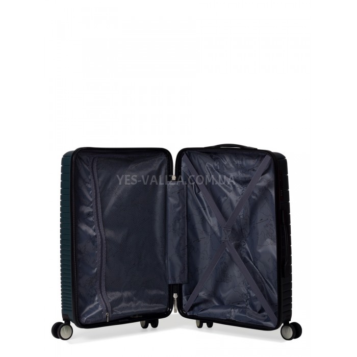 Чемодан средний M полипропилен зелён 65х44х27/69л/3.8кг/Madisson 33703, фото 9