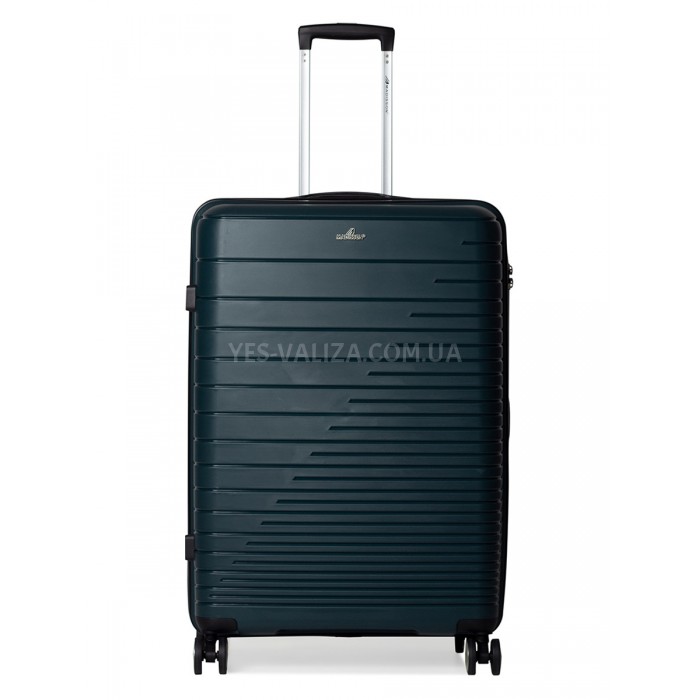 Чемодан большой L полипропилен зелён 75х50х30/101л/4.6кг/Madison 33703, фото 2