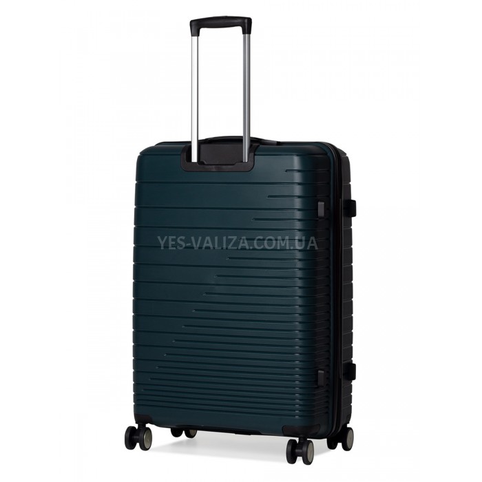 Чемодан большой L полипропилен зелён 75х50х30/101л/4.6кг/Madison 33703, фото 3