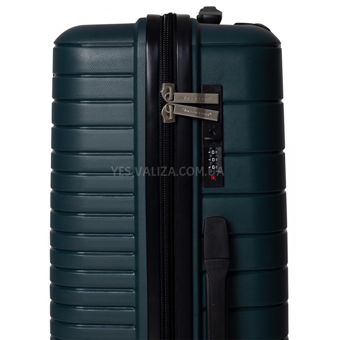 Чемодан большой L полипропилен зелён 75х50х30/101л/4.6кг/Madison 33703, фото 8