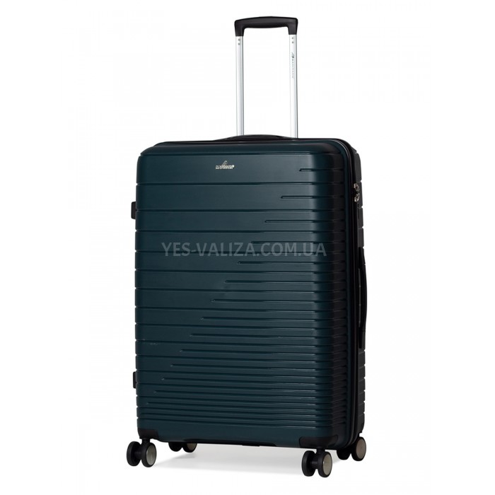Чемодан большой L полипропилен зелён 75х50х30/101л/4.6кг/Madison 33703, фото 1