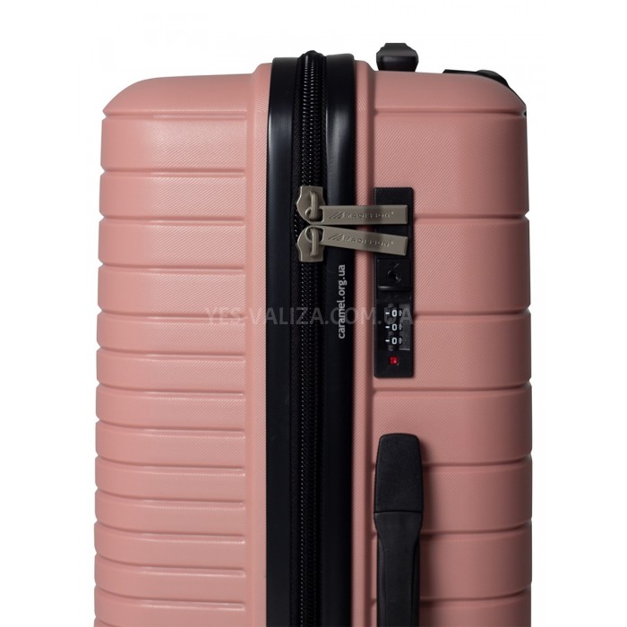Валіза ручна поклажа S поліпропілен пудра 55х38х20/36л/2.7кг/Madisson, фото 8