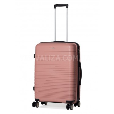 Чемодан средний M полипропилен пудра 65х44х27/69л/3.8кг/Madisson 33703