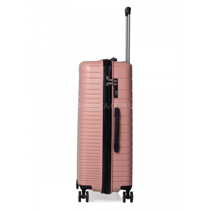 Чемодан большой L полипропилен пудра 75х50х30/101л/4.6кг/Madison 33703, фото 4