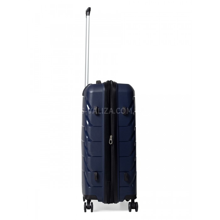 Чемодан средний M полипропилен синий 66х44х26+5/77л/3.7кг/Snowbal33603, фото 5