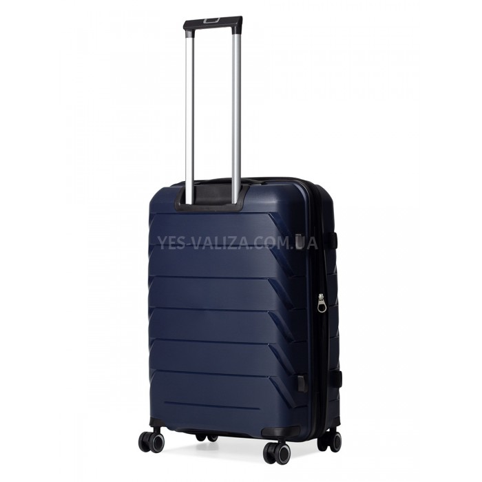 Валіза середня M поліпропілен синя 66х44х26+5/77л/3.7кг/Snowball 33603, фото 2