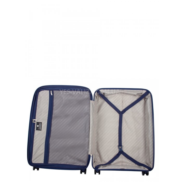 Валіза середня M поліпропілен синя 67х47х26(+5)см/83л/3.7кг/Snowball, фото 9