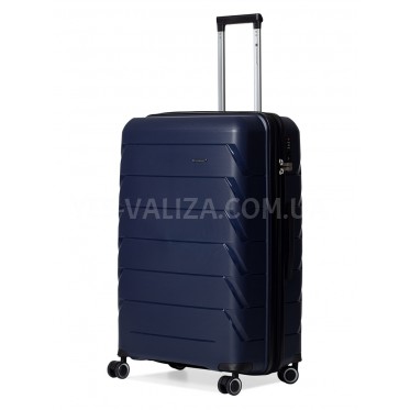 Валіза велика L поліпропілен синя 76х51х29+5/115л/4.6кг/Snowball 33603