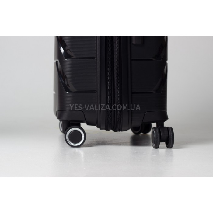 Валіза велика L поліпропілен чорна 76х51х29+5/115л/4.6кг/Snowbal 33603, фото 4