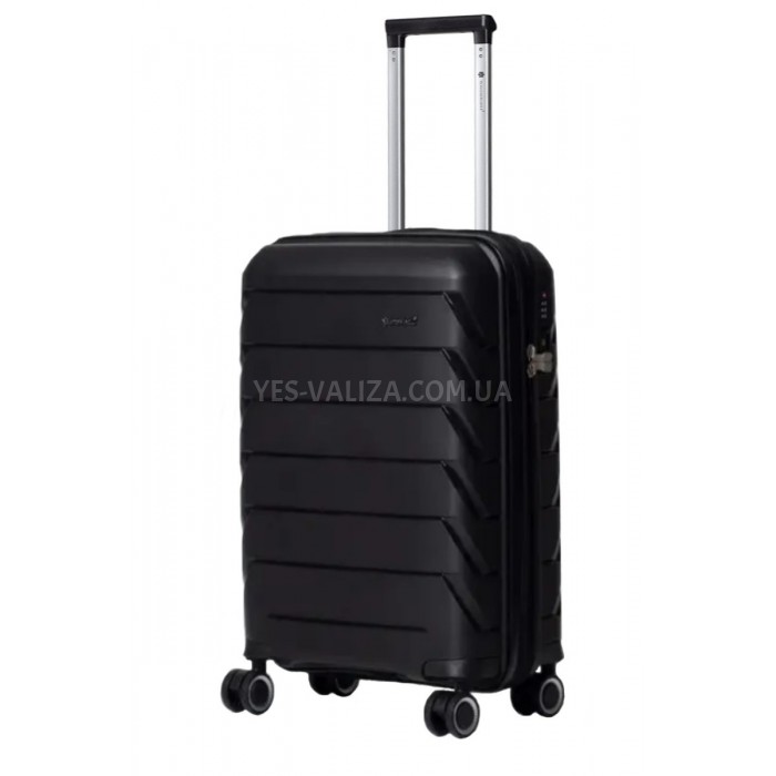 Чемодан большой полипропилен чёрный 76х51х29+5/115л/4.6кг/Snowbal33603, фото 1