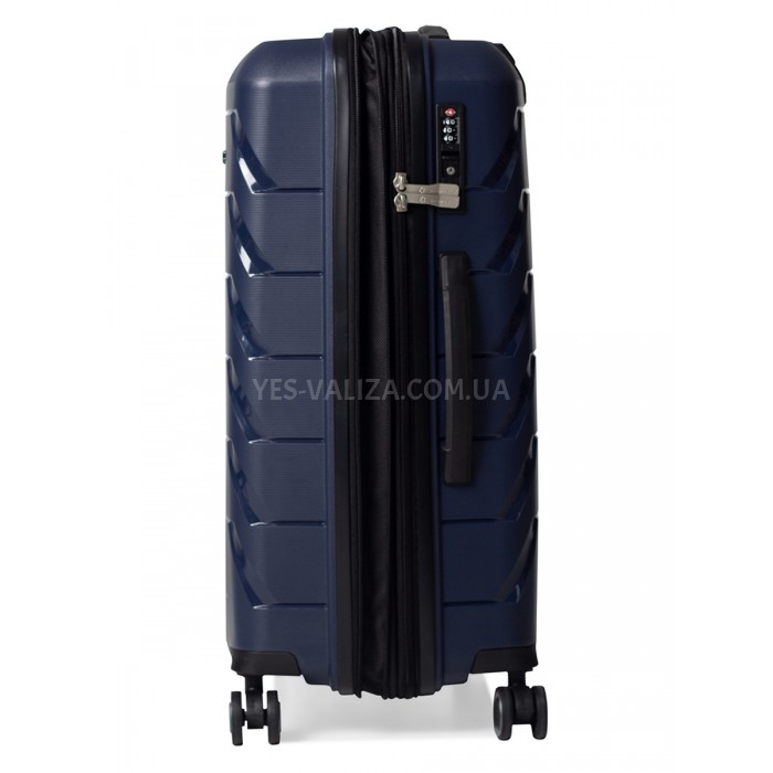 Чемодан ручная кладь S полипропилен синий 55х36х20+5/43л/2.9кг/Snowbal, фото 6