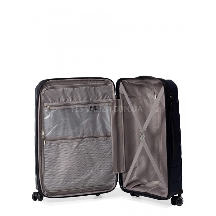 Чемодан ручная кладь S полипропилен синий 55х36х20+5/43л/2.9кг/Snowbal, фото 10