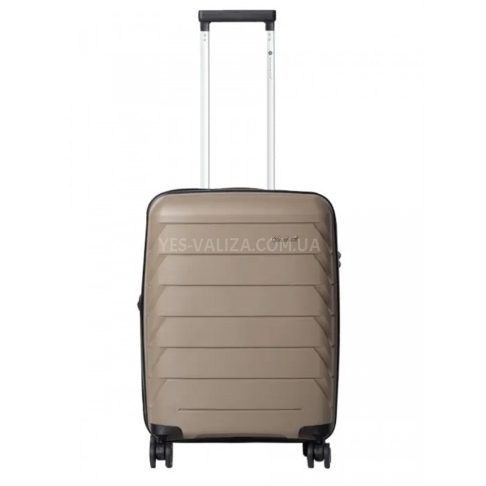 Чемодан средний полипропилен шампань 66х44х26+5/77л/3.7кг/Snowbal33603, фото 2