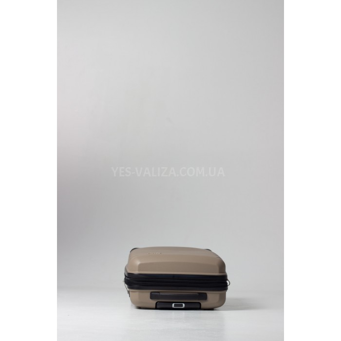 Валіза ручна поклажа поліпропілен шампань 55х36х20+5/43л/2.9кг/Snowbal, фото 5