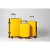 Валіза середня M поліпропілен жовта 66х44х26+5/77л/3.7кг/Snowbal 33603, фото 14