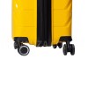 Чемодан ручная кладь полипропилен жёлтый 55х36х20+5/43л/2.9кг/Snowbal, фото 14