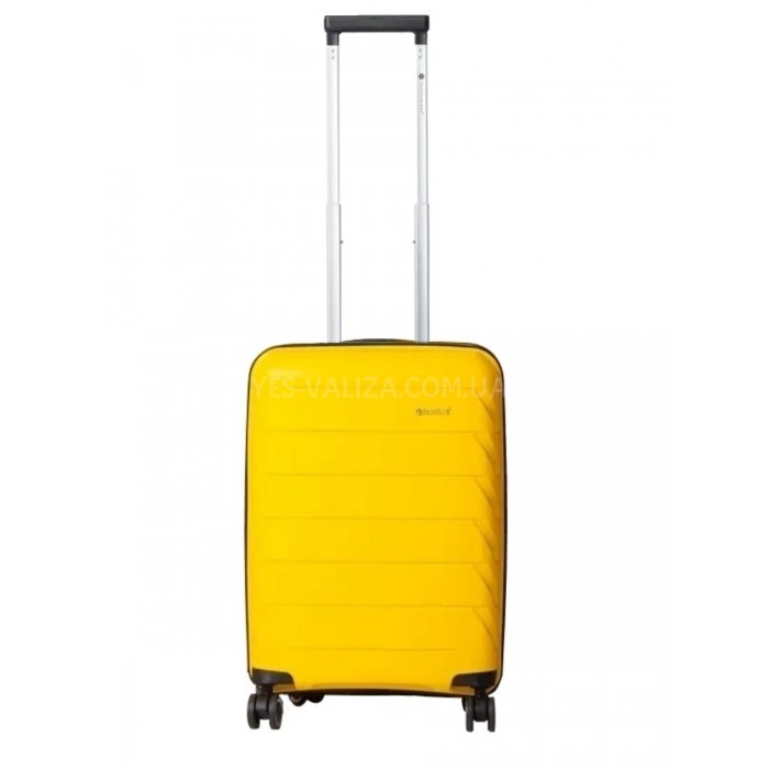Чемодан ручная кладь полипропилен жёлтый 55х36х20+5/43л/2.9кг/Snowbal, фото 2