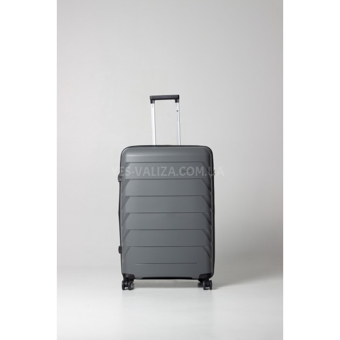 Валіза велика L поліпропілен сіра 76х51х29+5/115л/4.6кг/Snowball 33603, фото 2