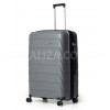 Чемодан большой полипропилен серый 76х51х29+5/115л/4.6кг/Snowbal 33603, фото 11