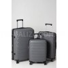 Чемодан средний M полипропилен серый 66х44х26+5/77л/3.7кг/Snowbal33603, фото 20