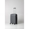 Чемодан средний M полипропилен серый 66х44х26+5/77л/3.7кг/Snowbal33603, фото 12